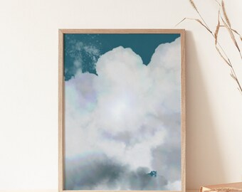 New Mercies Abstract | Cloud Abstract Print | Encouragement Art Print | Abstract Landscape Art | His mercies are new every morning