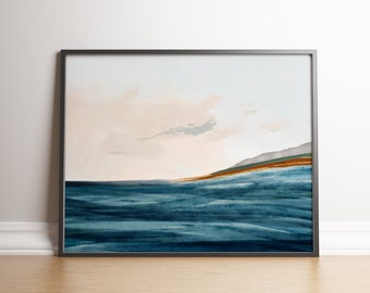 The Ocean | Abstract Landscape | Ocean art print  | christmas gift | holiday gift | housewarming gift