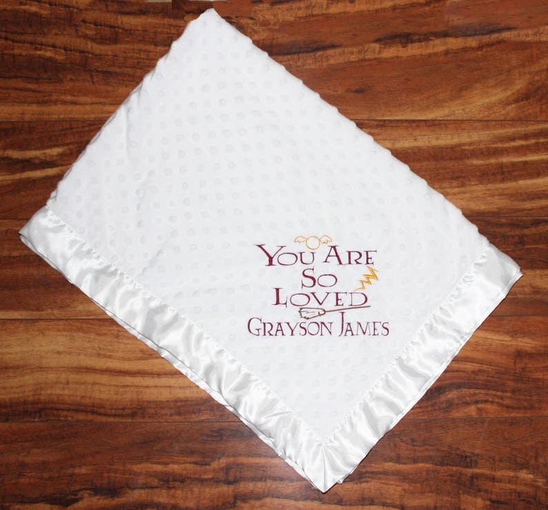 You Are so Loved Harry Potter Blanket Harry Potter Baby Etsy