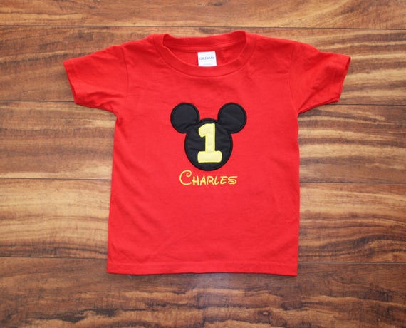 Mickey Mouse Shirt Personalized Disney Shirt Mickey Mouse Birthday tShirt