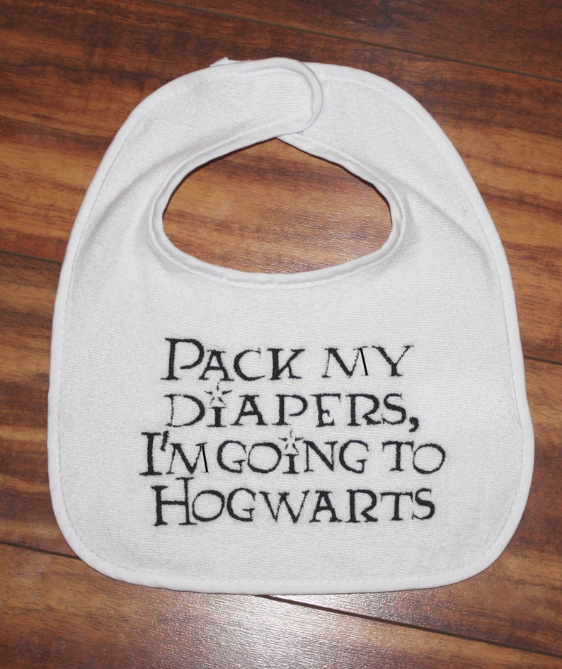 Harry Potter bibs Harry Potter baby Harry potter kids Hogwarts Etsy