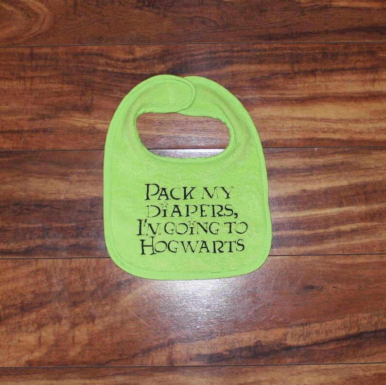 Harry Potter bibs Harry Potter baby Harry potter kids Hogwarts Etsy
