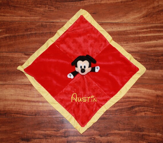 Baby Security Blanket Mickey Mouse Security Blanket Minnie Etsy