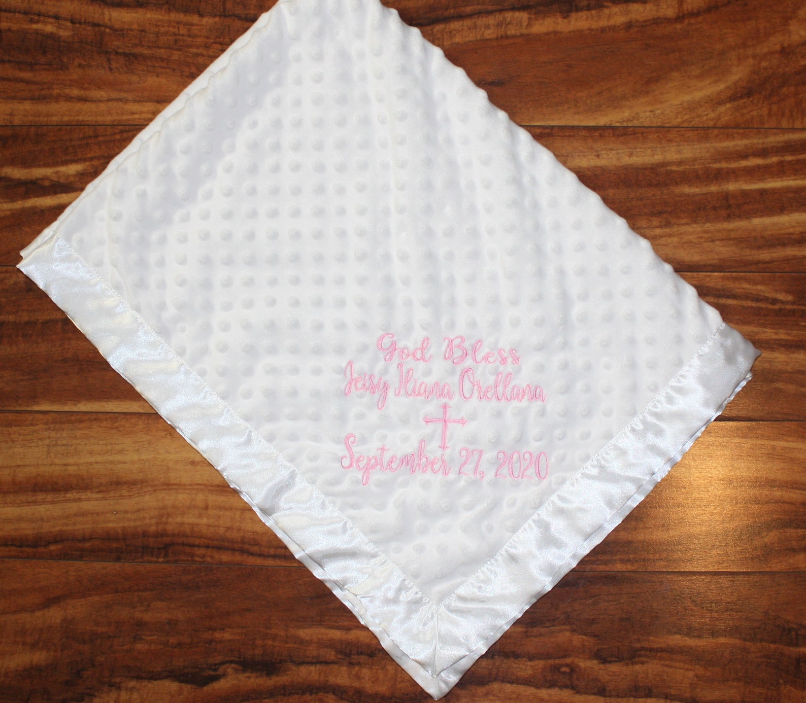 Baptism blanket Baptism baby blanket Embroidered baptism baby Etsy