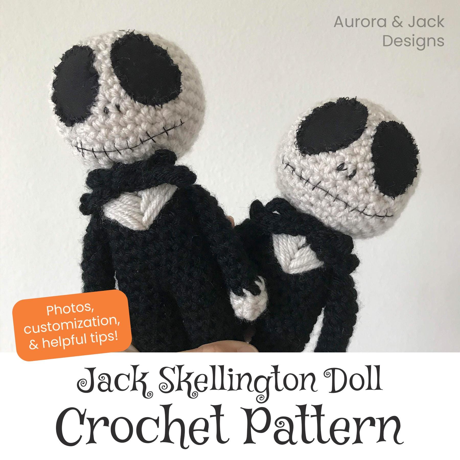 Jack Skellington Doll Pattern with Zero Tag