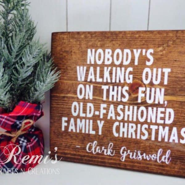 Christmas vacation wood sign, Christmas vacation home decor, Clark Griswold christmas quote, Christmas decor, Holiday decor, Home decor