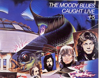Vintage The Moody Blues - Caught Live +5 London Records 2 PS 690/1 2x Vinyl LP Record