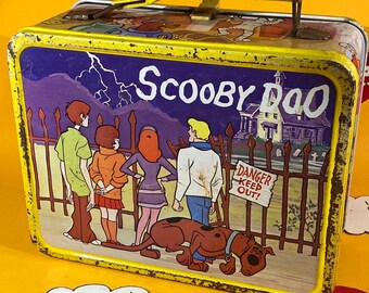 metal scooby doo lunch box with thermos