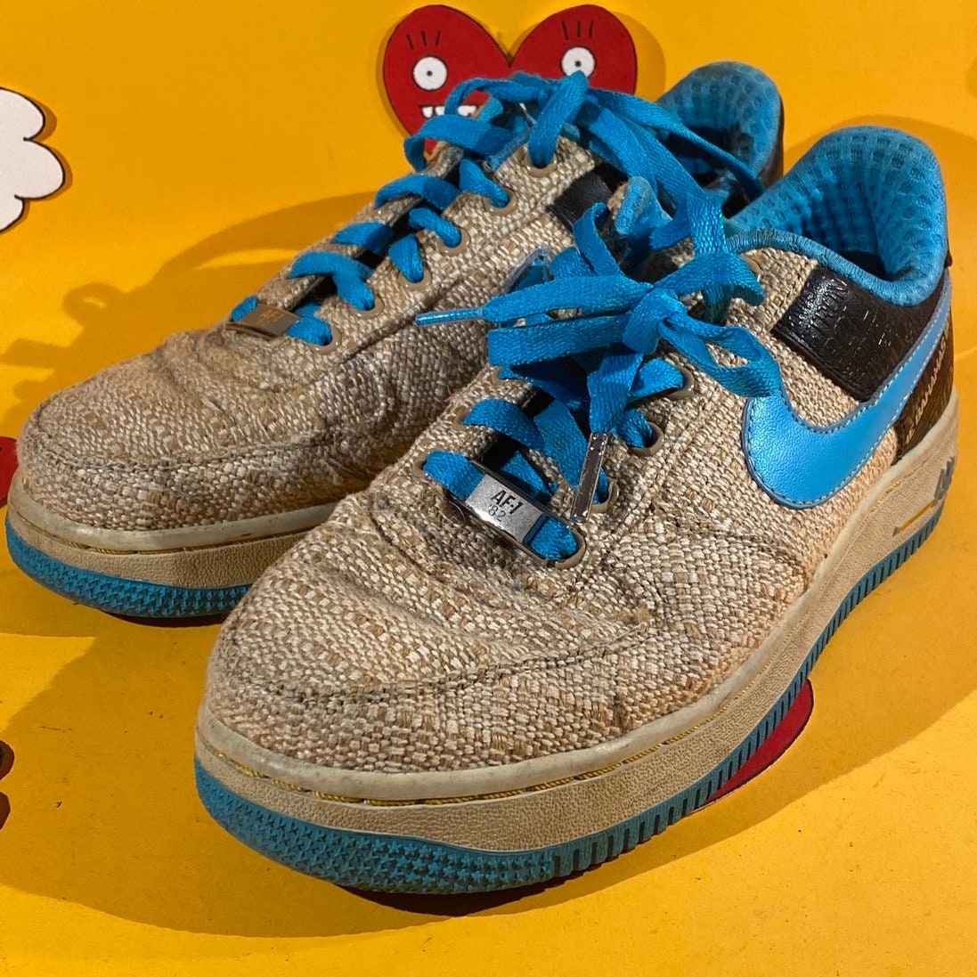 mecánico Permeabilidad Predecir Nike Air Force 1 Premium OS GSBY 315677 241 Mychal Thompson - Etsy España