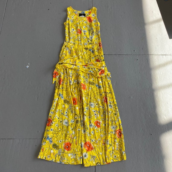 Vintage 1970s Vera Neumann Floral Emile Pucci Style Yellow | Etsy