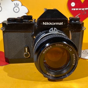 Beautiful Vintage Nikkormat FT3 35mm SLR Single Lens Reflex Film Camera + Nikon Nikkor 50mm f/1.4 Lens