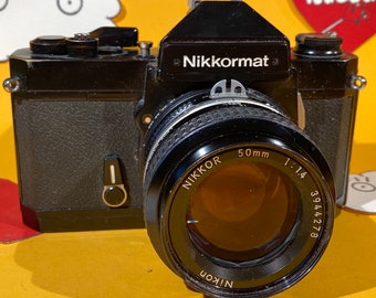 Beautiful Vintage Nikkormat FT3 35mm SLR Single Lens Reflex Film Camera + Nikon Nikkor 50mm f/1.4 Lens