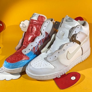 Nike Dunk High (GS) Kids style 308319-112 white 4.5 youth