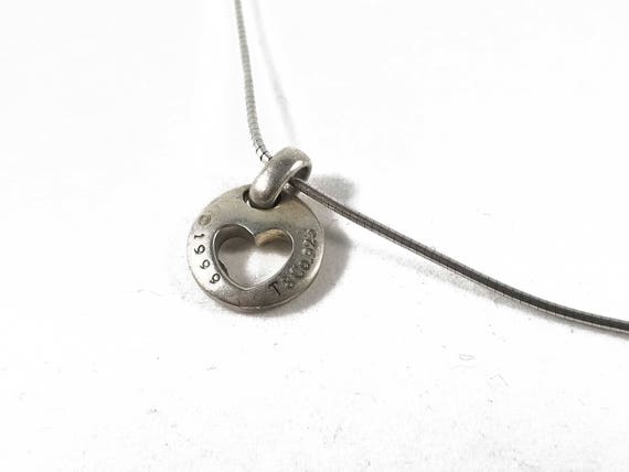 Authentic Tiffany & Co. Sterling Open Heart Small… - image 3