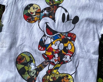 Shirt and Disney Vintage - Mickey Minnie Eye Galaxy Pie Mouse Mickey Etsy Mouse Rainbow Style Iconic