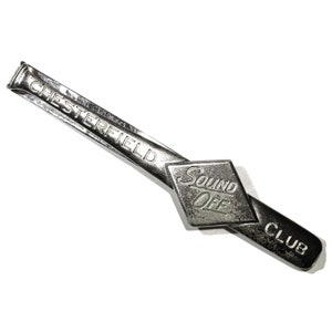 Vintage Chesterfield sonido de béisbol bate de plata esterlina y placa de inicio Homerun cigarrillos tabaco tarjetas dinero Clip