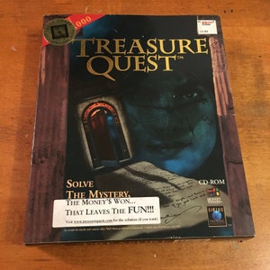 Vintage Treasure Quest: The Challenge PC CD Computer game CIB Complete In box Never Used