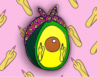 Not Yours to Harhass - Avocado Enamel Pin