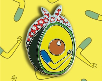 Thick Skinned - Avocado Enamel Pin