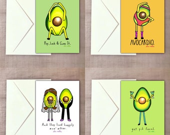 Avocado Greeting Card Variety Pack - Pack of 10