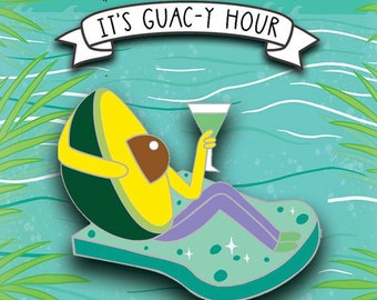 It's Guac-Y Hour - Del Taco x Ela Mella Enamel Pin