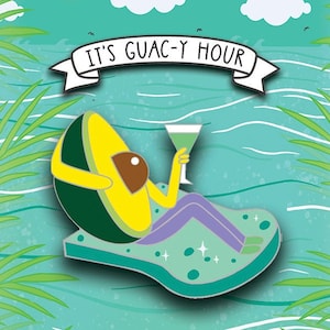 It&#39;s Guac-Y Hour - Del Taco x Ela Mella Enamel Pin