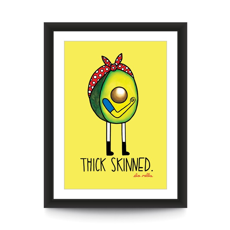 Thick Skinned Avocado Art Print image 1