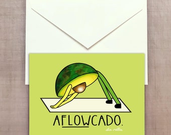 Aflowcado - Avocado Greeting Card