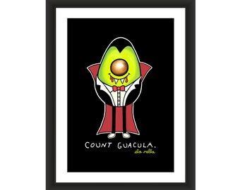 Count Guacula - Avocado Art Print