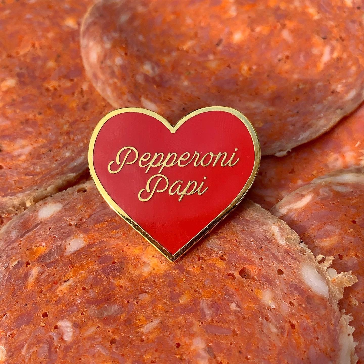 4 Pin Bundle Funny Italian Enamel Pins pepperoni Papi, Salami Mami, I'm