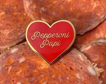 Pepperoni Papi - Lustige italienische Emaille Pin