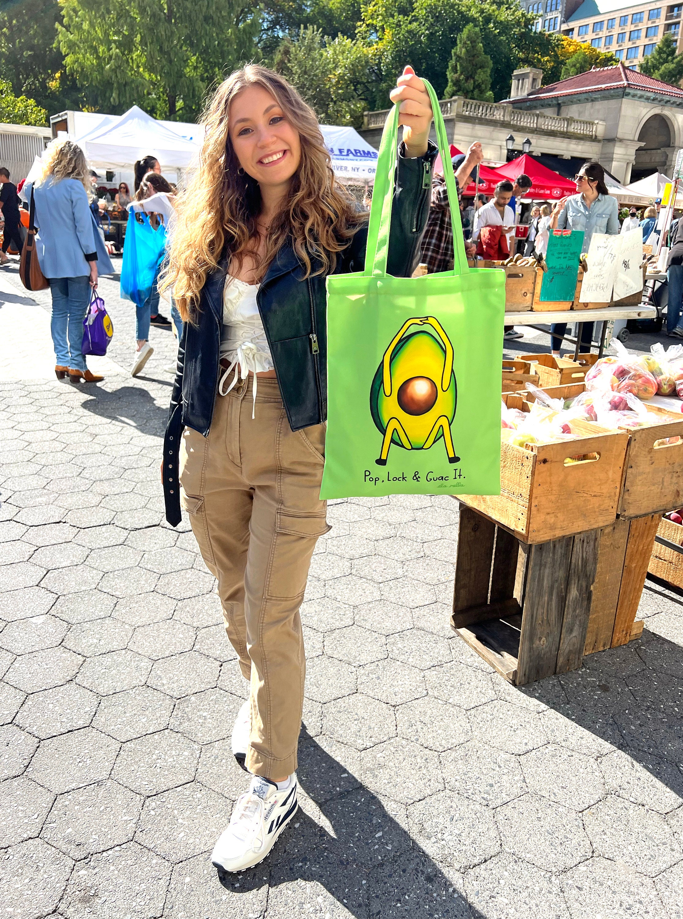 Pop, Lock & Guac It - Avocado Tote Bag - Etsy
