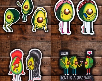 Avocado Sticker Variety Pack - 5 Stickers