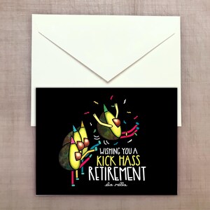 Coup de pied Hass retraite - avocat carte de voeux