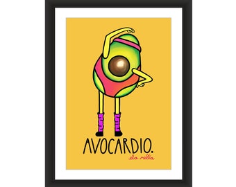 Avocardio - Avocado Art Print