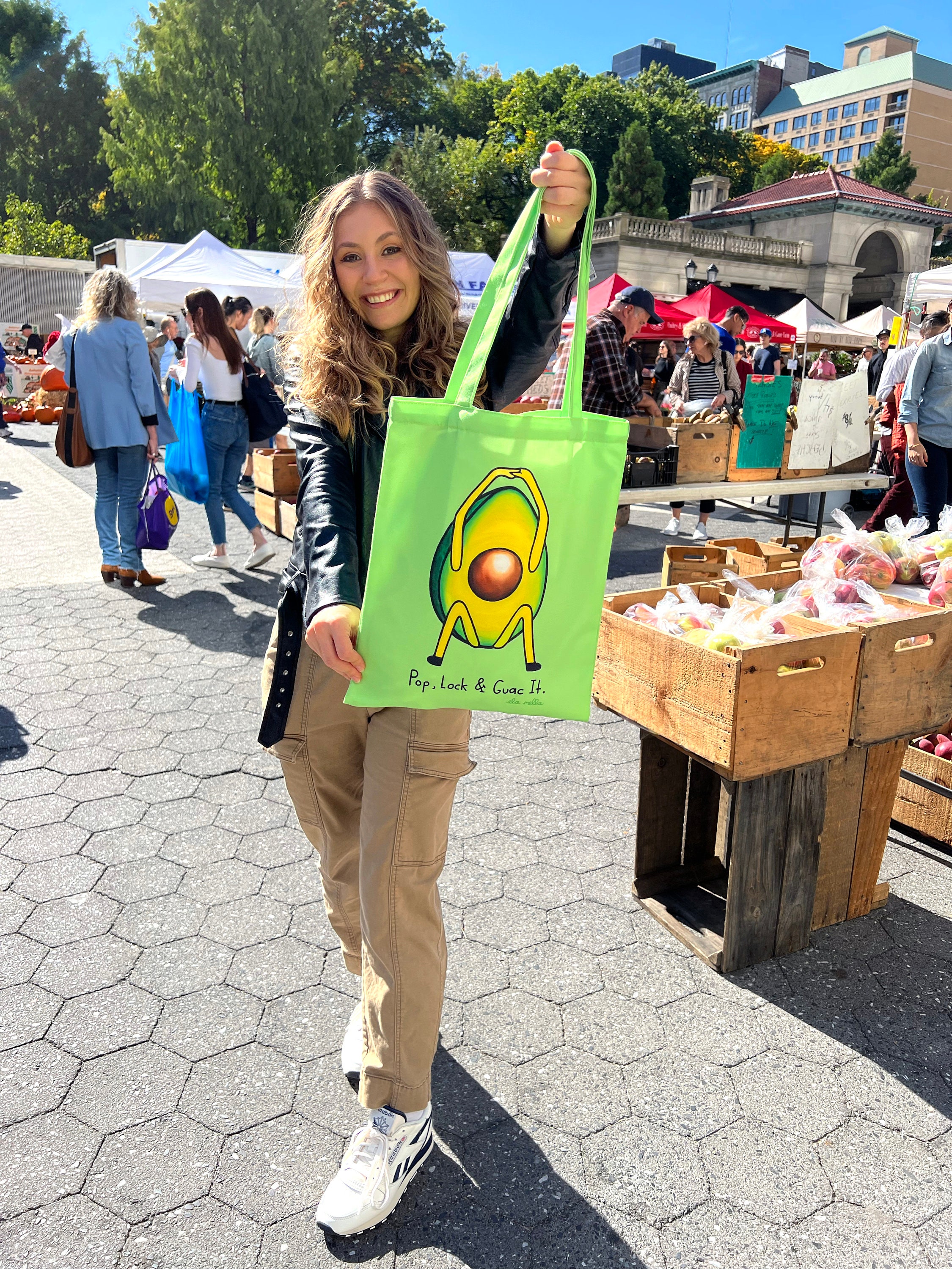 Pop, Lock & Guac It - Avocado Tote Bag - Etsy