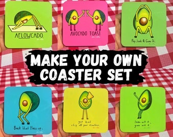 Avocado Coasters (Set of 4)