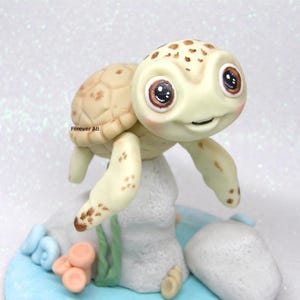 Tartaruga Cake topper  - cake topper personalizzabile - tema mare