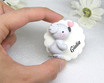 Imanes de koala para recuerdos de bautizo de niña, recuerdo de nacimiento de niña