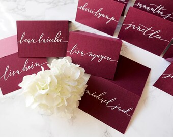 navy place cards etsy