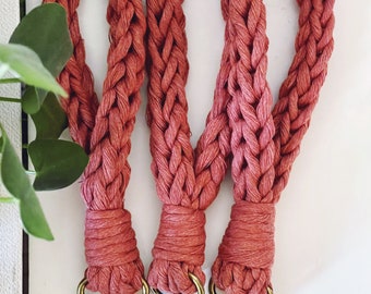 Macrame Wristlet | Macrame Keychain | Macrame Lanyard