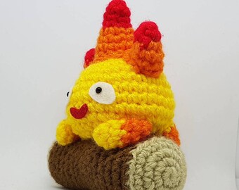 ORDER MADE Calcifer amigurumi