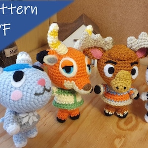 Pattern bundle - Punchy, Beau, Erik, Sherb Crochet Amigurumi Pattern