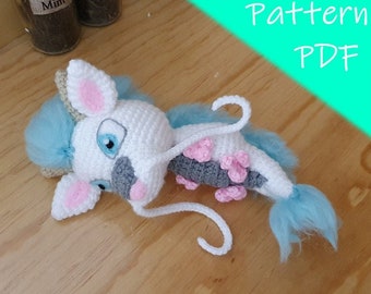 Patrón amigurumi crochet Haku