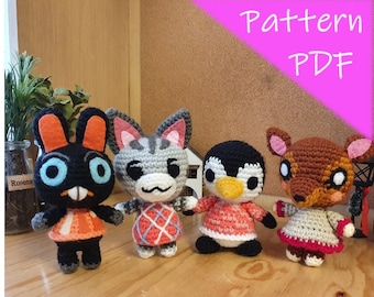 Pattern bundle - Cole, Lolly, Aurora, Fauna - Crochet Amigurumi Patterns