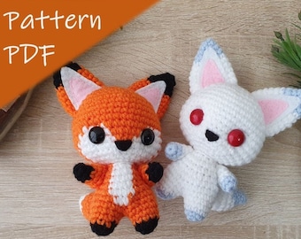 PATTERN - Ruri and Shuri the Fox amigurumi pattern