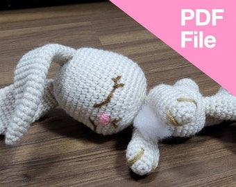 Lily the sleepy bunny - Crochet Pattern