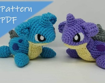 Lapras Amigurumi Crochet Pattern