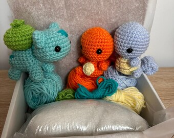 Kanto Starters DIY Crochet Kit