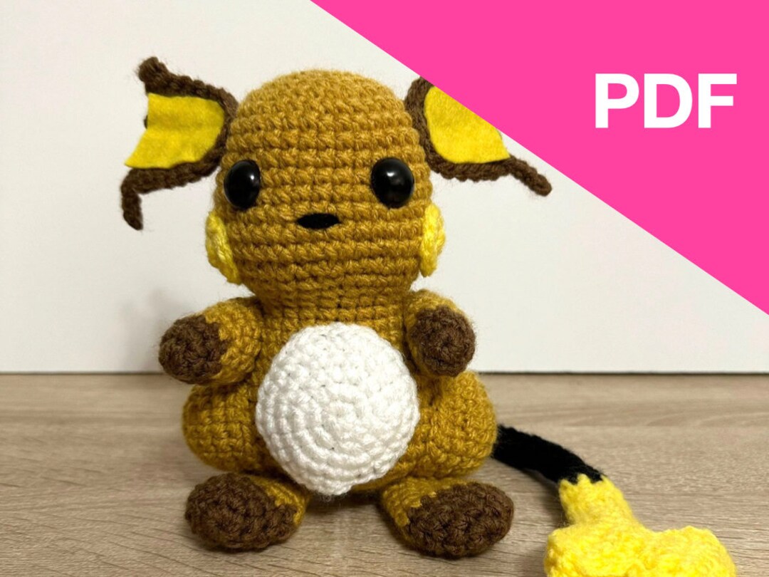 Rachu Pattern Raichu Amigurumi Pattern - Etsy